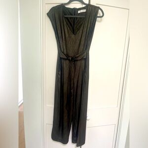Anthropologie copper metallic jumpsuit. Size x small